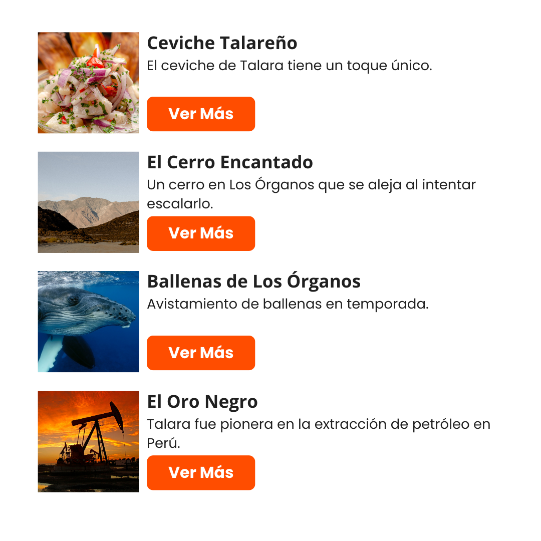 Captura de la sección ¿Sabías Qué...? en la app Vive Talara